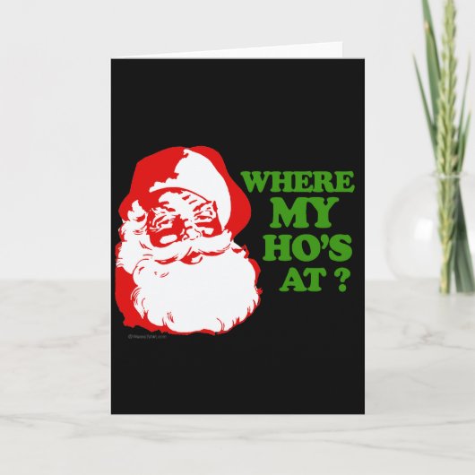 Waar is mijn man? feestdagen kaart (Voorkant)