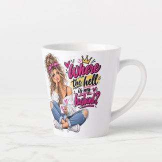 Waar is mijn man toch? latte mok