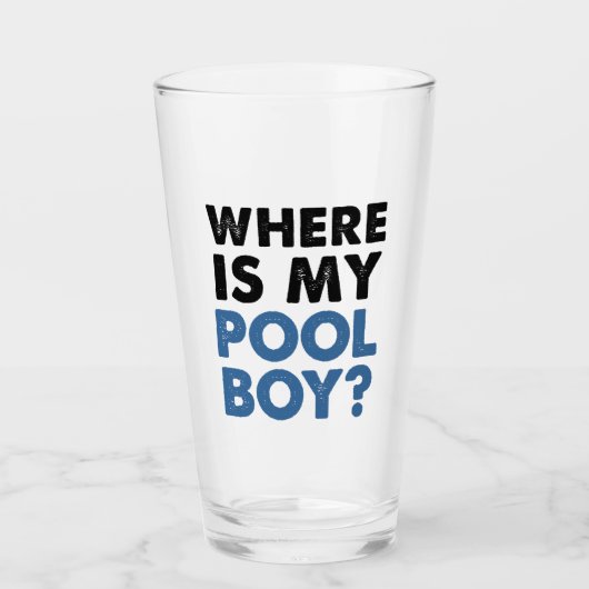 Waar is mijn pooljongen? glas (Voorkant)