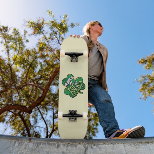 Waar is mijn pot met goud St. Patrick's Day Skateboard (Buiten 1)