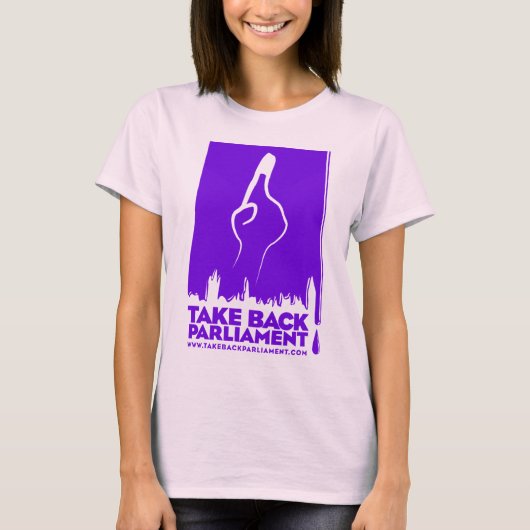 Waar is mijn stem? Dames organisch gemonteerd t-sh T-shirt (Voorkant)