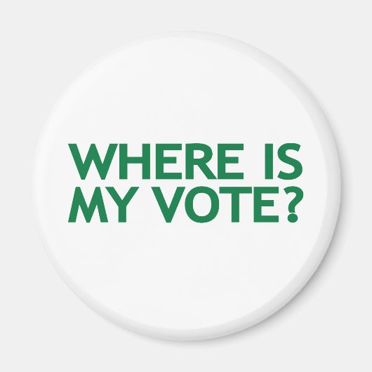 Waar is mijn stem (verkiezingen in Iran) Magneet (Voorkant)