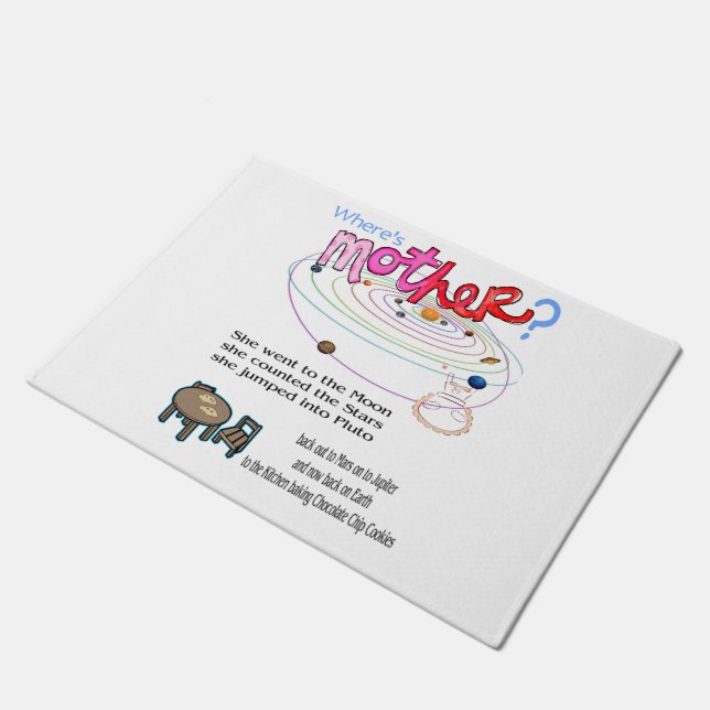 Waar is moeder? Deurmat (Schuin)