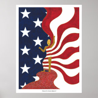 Waar is onze Amerikaanse Splendor? - Afdrukken Poster
