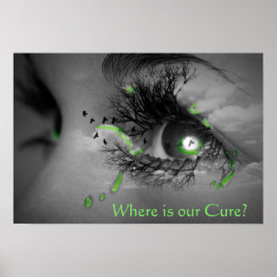 Waar is onze Cure? Poster ter bestrijding van de z