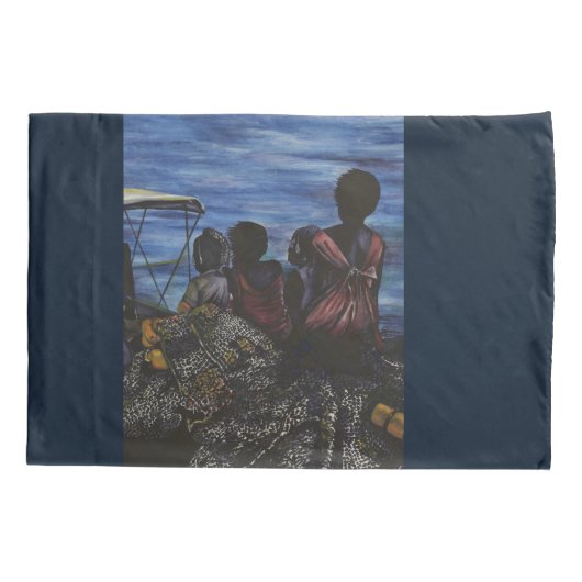 Waar is papa? Harbor Island Kussensloop (Achterkant)