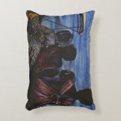 Waar is papa? Harbour Island, Bahamas Decoratief Kussen (Voorkant(Verticaal))