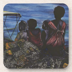 Waar is papa? Harbour Island, Bahamas Drankjes Onderzetter