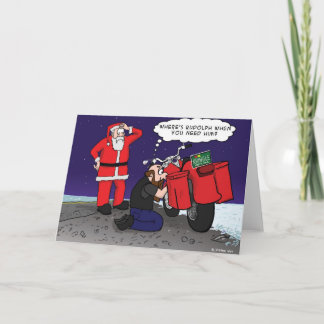Waar is Rudolph wanneer u hem wenst? Feestdagen Kaart