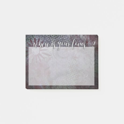 Waar is Uw Nadruk? Rustieke Samenvatting 2 van de Post-it® Notes (Voorkant)