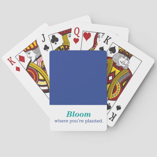 Waar je bent gepland pokerkaarten (Achterkant)