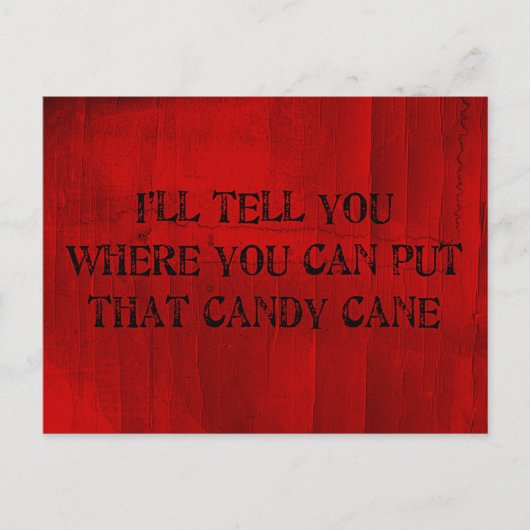 Waar je dat snoepriet kunt plaatsen briefkaart (Voorkant)