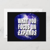 Waar je op focust, breidt uit briefkaart (Voorkant / Achterkant)