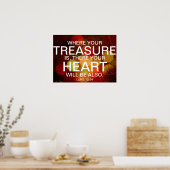 Waar je schat tweeledig poster is (Keuken)