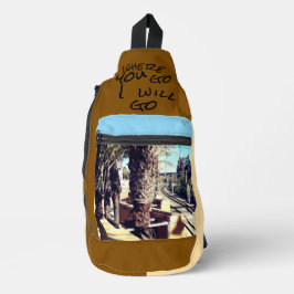 Waar Jij Naar Toe Gaat Vrienden Print Knip Naai Ta Sling Bag