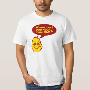 Waar kan ik meer RAM downloaden? T-shirt