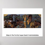 Waar komen we vandaan? door Paul Gauguin Poster (Voorkant)