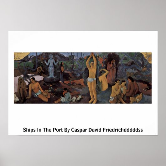 Waar komen we vandaan? door Paul Gauguin Poster (Voorkant)