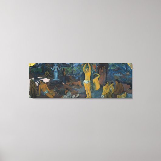 'Waar komen we vandaan?' - Paul Gauguin Canvas Afdruk (Voorkant)