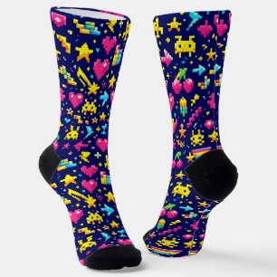 Waar koop je coole sokken 00349 Color Pixel Socks