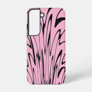 Waar kunst denkt zwart en roze samsung galaxy hoesje