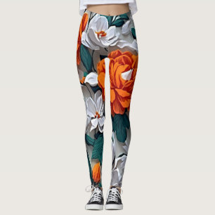 Waar kunst en comfort omhelzen: Etherische bloei Leggings