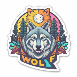 Waar kwaliteit ontmoet creativiteit Wolf Stickers