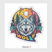 Waar kwaliteit ontmoet creativiteit Wolf Stickers (Vel)