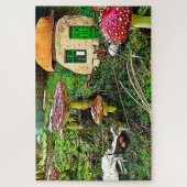 Waar Leprechauns of waar de kleine mensen wonen. Legpuzzel (Verticaal)