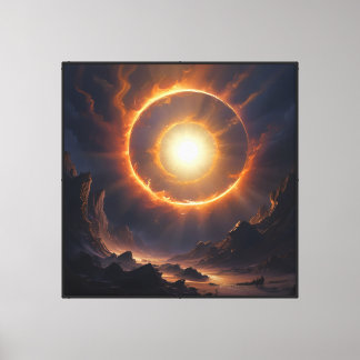 Waar licht duisternis ontmoet - Johannes 1:5 Canvas Afdruk