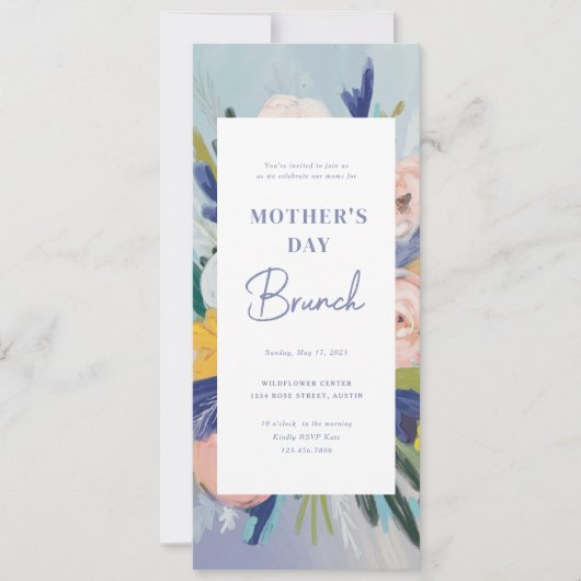 Waar liefde groeit Moederdag brunch uitnodiging (Voorkant)