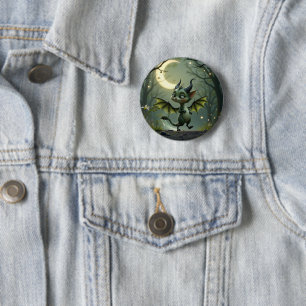 Waar maanstralen dansen, ontwaakt kleine ondeugd. ronde button 5,7 cm