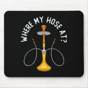 Waar mijn huis bij Funny Hookah roken Shisha rook Muismat