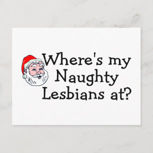 Waar mijn Naughty Lesbians op Briefkaart