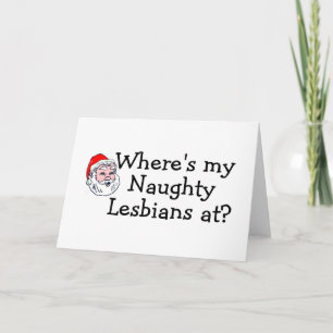 Waar mijn Naughty Lesbians op Feestdagen Kaart