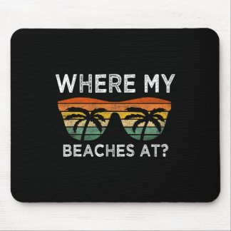 Waar mijn stranden bij Funny Beach Vakantie Zomer  Muismat