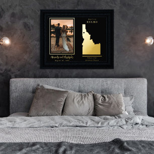 Waar onze reis begon met Idaho Weddenfoto Folie Afdrukken