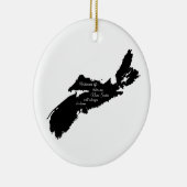 Waar ook - Nova Scotia zal altijd thuis zijn Keramisch Ornament (Rechts)