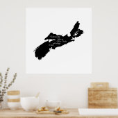 Waar ook - Nova Scotia zal altijd thuis zijn Poster (Keuken)