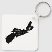 Waar ook - Nova Scotia zal altijd thuis zijn Sleutelhanger (Achterkant)