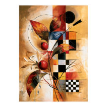 Waar regen bloesem wordt, botanische abstractie