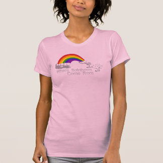Waar regenbogen afkomstig zijn van t-shirts