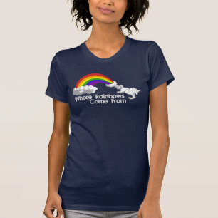 Waar regenbogen afkomstig zijn van t-shirts