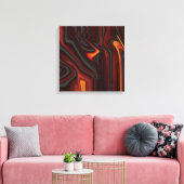 Waar rook is canvas afdruk (Insitu (Woonkamer))