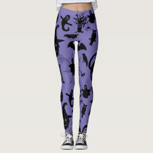 Waar Spooky ontmoet verfijning, Halloween thema Leggings