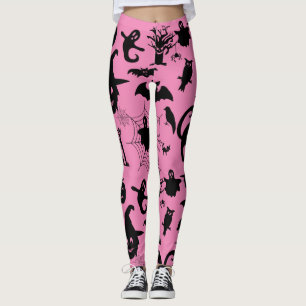 Waar Spooky ontmoet verfijning, Halloween thema Leggings