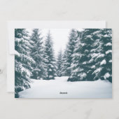 Waar topjes met drie foto's met kerstmis luisteren feestdagenkaart (Achterkant)