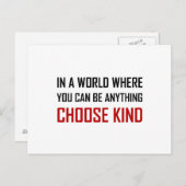 Waar u om het even wat kunt zijn kiest Kind Citaat Briefkaart (Voorkant / Achterkant)