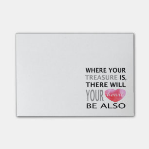 Waar uw schatten Inspirerend prijsopgave roze is Post-it® Notes