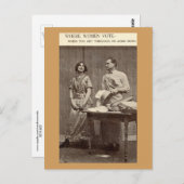 Waar vrouwen stemmen suffragette  briefkaart (Voorkant / Achterkant)
